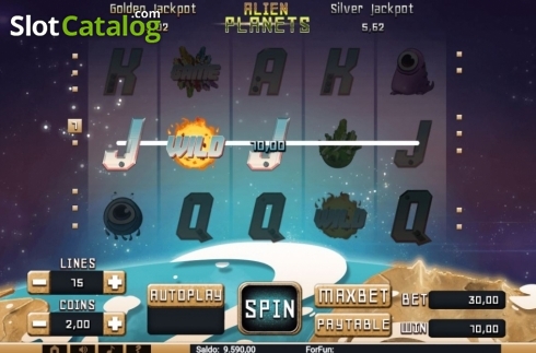 Скрин3. Alien Planets слот
