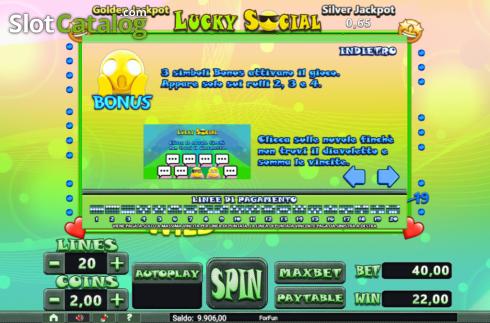Скрин6. Lucky Social слот