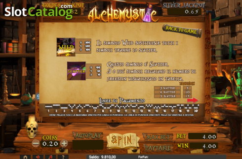 Скрин5. Alchemystic слот
