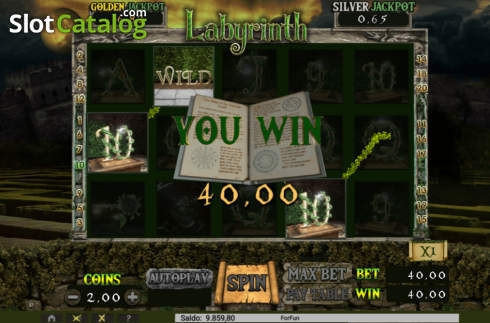 Скрин4. Labyrinth слот