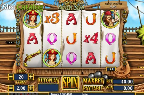 Скрин4. Pirates of The Seven Seas слот