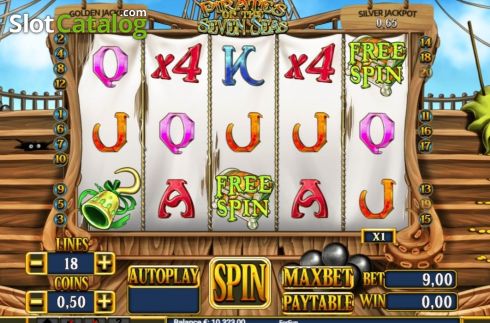 Скрин7. Pirates of The Seven Seas слот