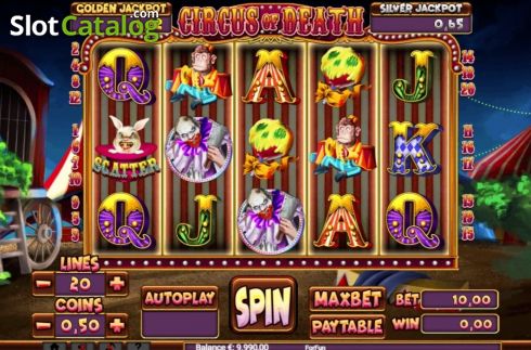 Скрин2. Circus of Death слот