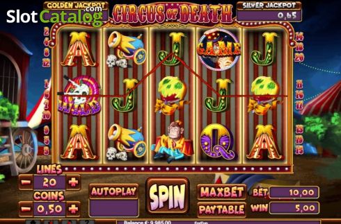 Скрин3. Circus of Death слот