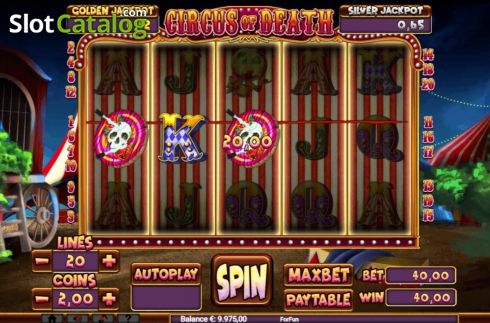 Скрин5. Circus of Death слот