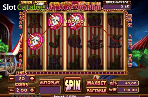 Скрин7. Circus of Death слот