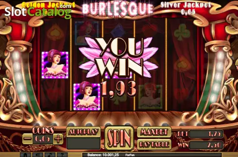Скрин3. Burlesque (Slot Machine Design) слот