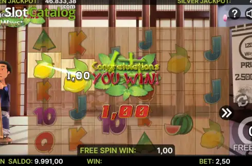 Скрин3. Samurai Fruits Ways слот