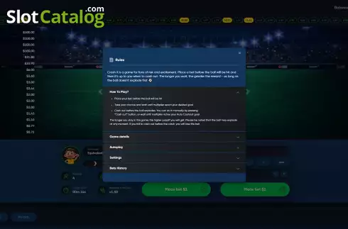 Скрин8. Crash X Football Edition слот