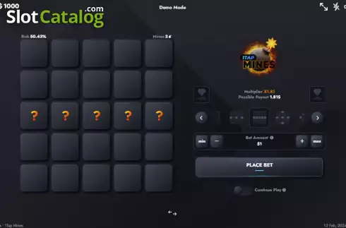Скрин2. 1Tap Mines слот