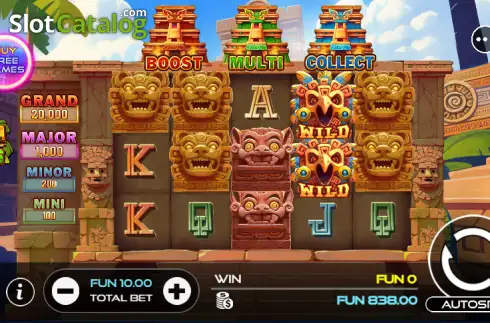 Скрин2. 3 Montezuma Temples слот