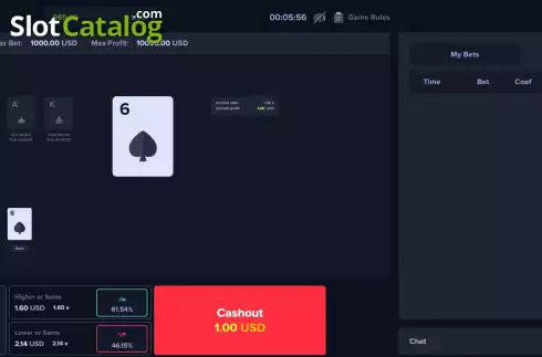 Скрин3. HiLo (Upgaming) слот