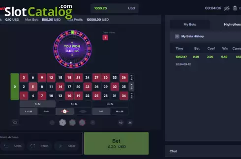 Скрин3. Roulette (Upgaming) слот