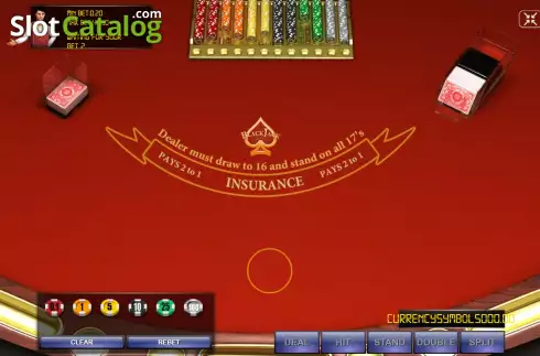 Скрин2. Blackjack Double Deck слот