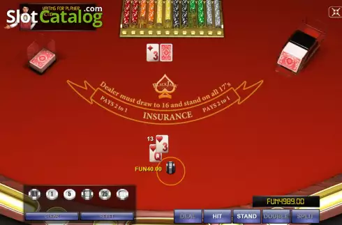Скрин3. Blackjack Double Deck слот