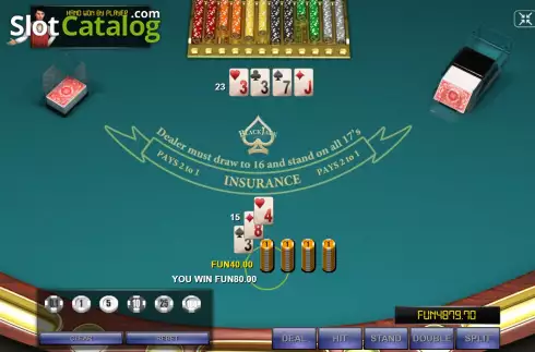 Скрин7. Blackjack Single Deck (Urgent Games) слот