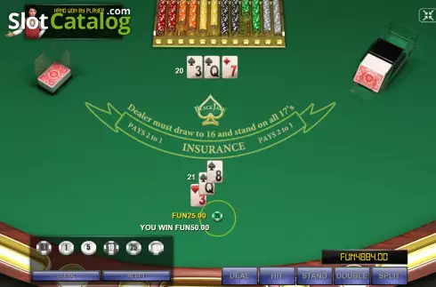 Скрин6. Blackjack Four Deck слот