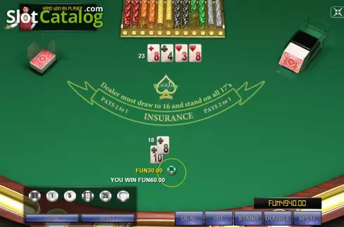 Скрин3. Blackjack Eight Deck слот