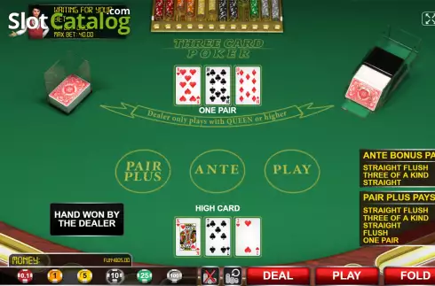 Скрин6. Three Card Poker (Urgent Games) слот