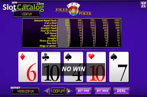 Скрин3. Joker Poker (Urgent Games) слот