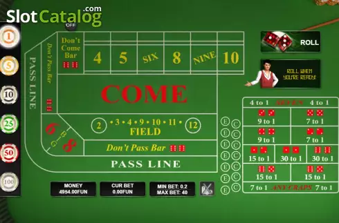 Скрин2. Craps (Urgent Games) слот