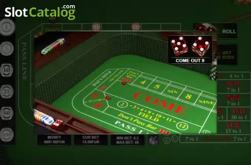 Скрин3. Craps (Urgent Games) слот