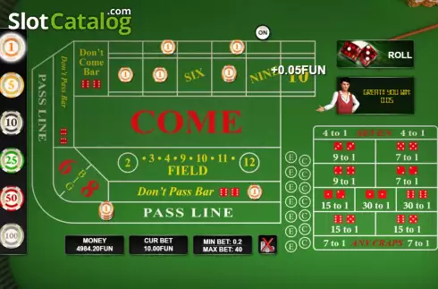 Скрин6. Craps (Urgent Games) слот