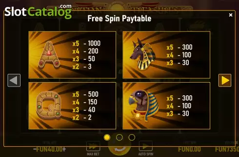 Скрин7. Egyptian Treasures (Urgent Games) слот