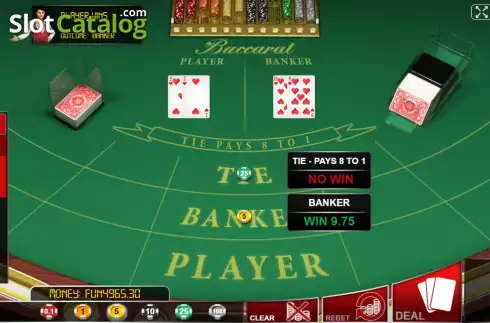 Скрин6. Baccarat (Urgent Games) слот