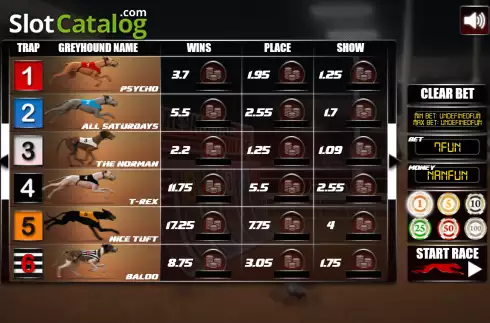 Скрин2. Greyhound Racing (Urgent Games) слот