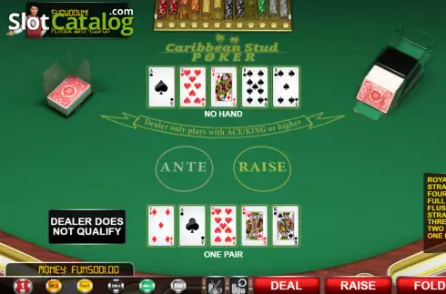 Скрин6. Caribbean Stud Poker (Urgent Games) слот