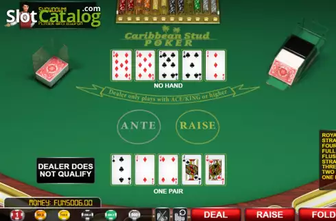 Скрин7. Caribbean Stud Poker (Urgent Games) слот