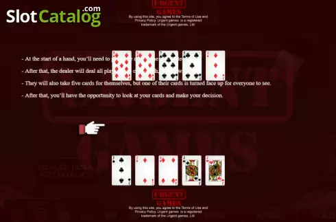 Скрин9. Caribbean Stud Poker (Urgent Games) слот