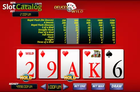 Скрин4. Deuces Wild (Urgent Games) слот