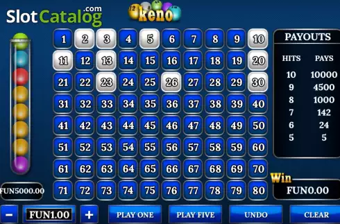 Скрин4. Keno (Urgent Games) слот