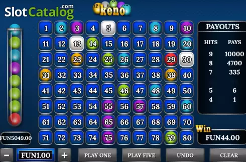 Скрин7. Keno (Urgent Games) слот