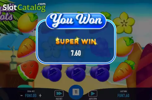 Скрин5. Fruit Slots (Urgent Games) слот