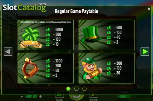 Скрин6. Lucky Leprechaun (Urgent Games) слот
