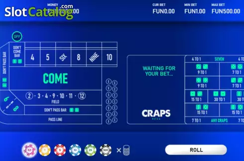 Скрин2. Craps Hexa слот