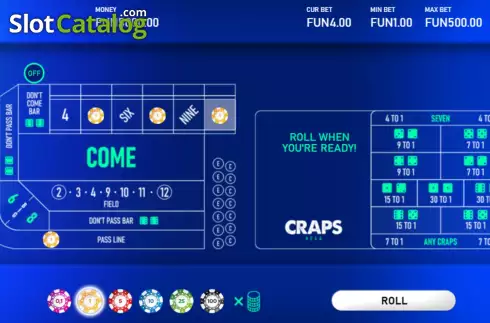 Скрин3. Craps Hexa слот