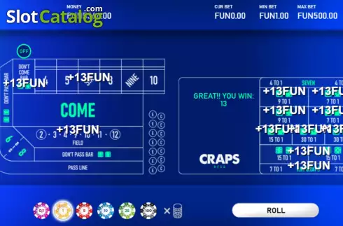 Скрин7. Craps Hexa слот