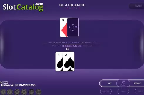 Скрин3. Blackjack Premium Single Deck слот