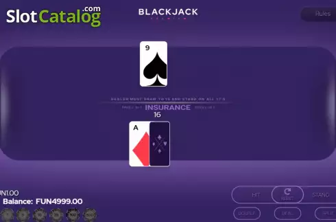 Скрин3. Blackjack Premium Double Deck слот