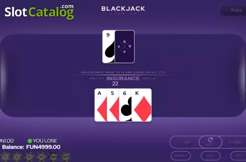 Скрин5. Blackjack Premium Double Deck слот