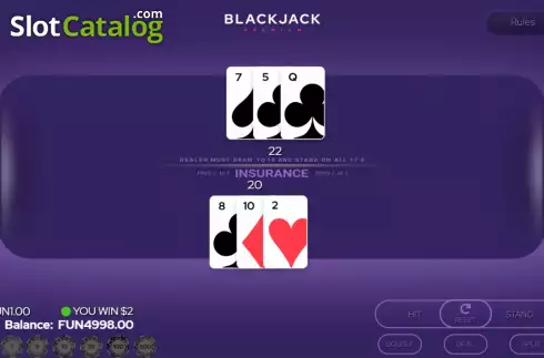 Скрин7. Blackjack Premium Double Deck слот