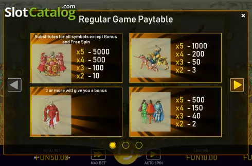 Скрин5. Medieval Slots слот