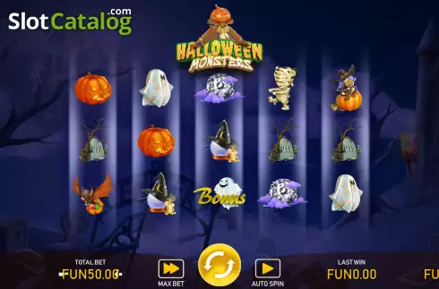 Скрин2. Halloween Monsters слот