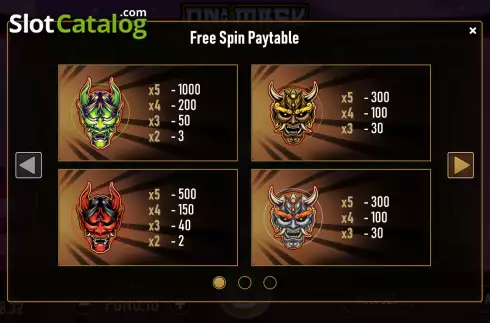 Скрин5. Oni Mask слот