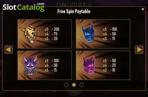 Скрин6. Oni Mask слот