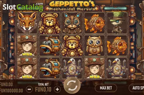 Скрин2. Geppetto's Mechanical Marvels слот